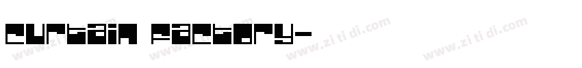Curtain factory字体转换